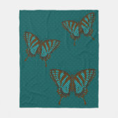 Native Swallowtail Fleece Deken (Voorkant)