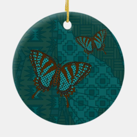Native Swallowtail Ornament (Achterkant)