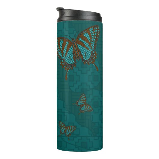Native Swallowtail Thermal Tumbler Thermosbeker (Geroteerd rechts)