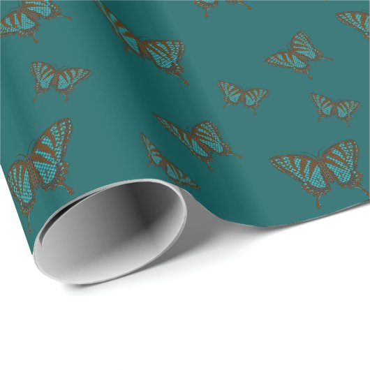 Native Swallowtail Wrapping Papier (Rol Hoek)
