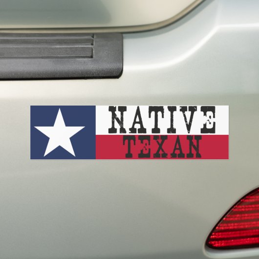Native Texan Bumpersticker (Op auto)