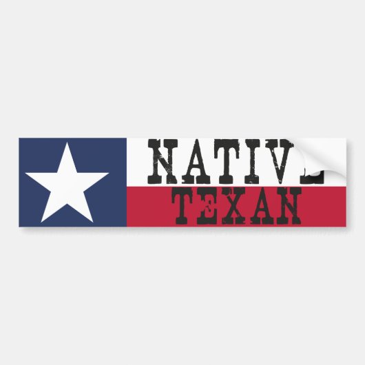 Native Texan Bumpersticker (Voorkant)
