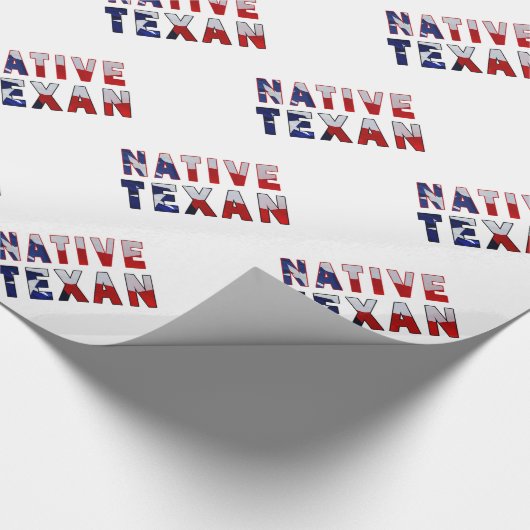 Native Texan Flag Cadeaupapier (Hoek)