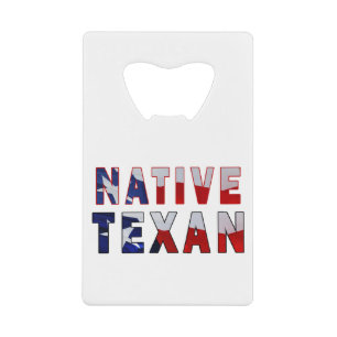 Native Texan Flag Creditkaart Flessenopener