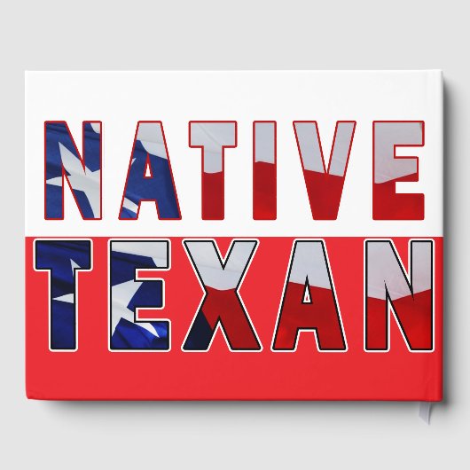 Native Texan Flag Gastenboek (Achterkant)