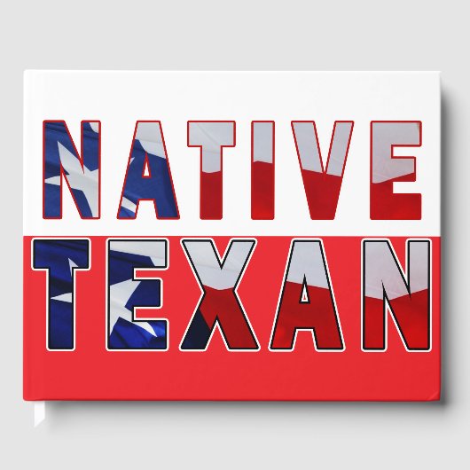 Native Texan Flag Gastenboek (Voorkant)