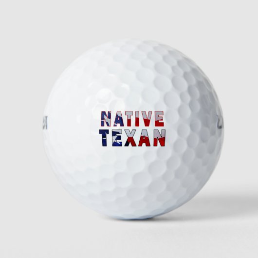 Native Texan Flag Golfballen (Voorkant)
