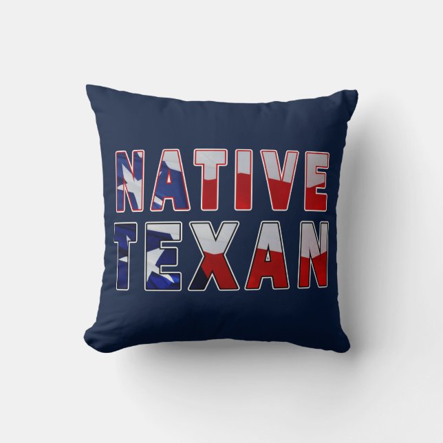 Native Texan Flag Kussen (Voorkant)