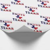 Native Texan Flag Map Cadeaupapier (Hoek)