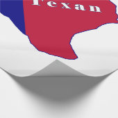 Native Texan Flag Map Cadeaupapier (Hoek)