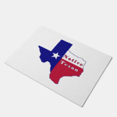 Native Texan Flag Map Deurmat (Schuin)