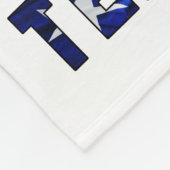 Native Texan Flag Map Fleece Deken (Hoek)