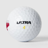 Native Texan Flag Map Golfballen (Logo)