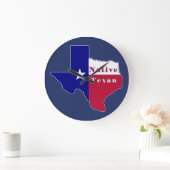 Native Texan Flag Map Grote Klok (Huis)