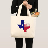 Native Texan Flag Map Grote Tote Bag (Voorkant (product))