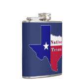 Native Texan Flag Map Heupfles (Rechts)