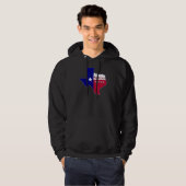 Native Texan Flag Map Hoodie (Voorkant volledig)