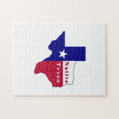 Native Texan Flag Map Legpuzzel (Horizontaal)