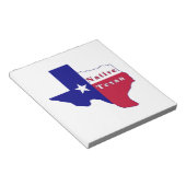 Native Texan Flag Map Notitieblok (Schuin)