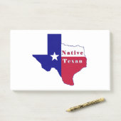Native Texan Flag Map Post-it® Notes (Op bureau)