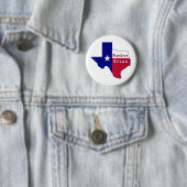 Native Texan Flag Map Ronde Button 5,7 Cm (In situ)
