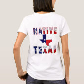 Native Texan Flag Map T-shirt (Achterkant)