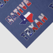 Native Texan Flag Map Tissuepapier (Detail)