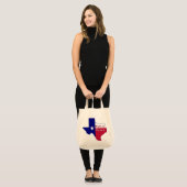 Native Texan Flag Map Tote Bag (Voorkant (model))