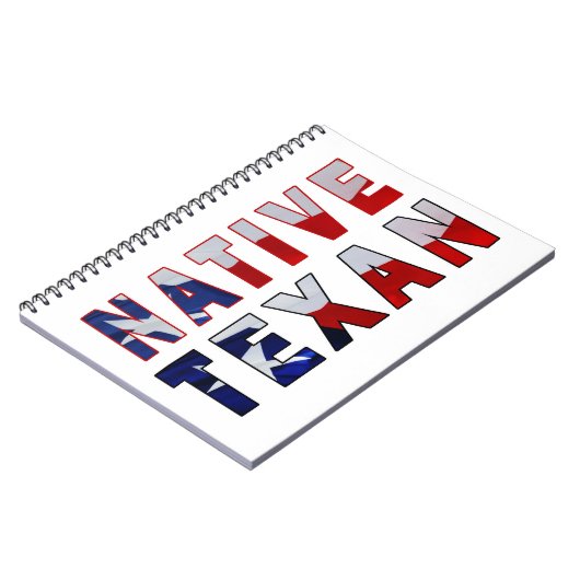 Native Texan Flag Notitieboek (Linkerzijde)