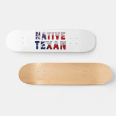 Native Texan Flag Persoonlijk Skateboard (Horizontaal)