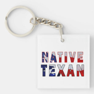 Native Texan Flag Sleutelhanger
