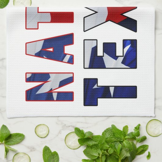 Native Texan Flag Theedoek (Gevouwen)