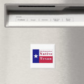 Native Texan Flag van de 8e generatie Magneet (Insitu (Vaatwasser))