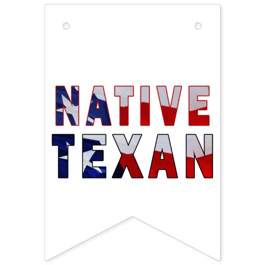 Native Texan Flag Vlaggetjes (Tweede vlag)
