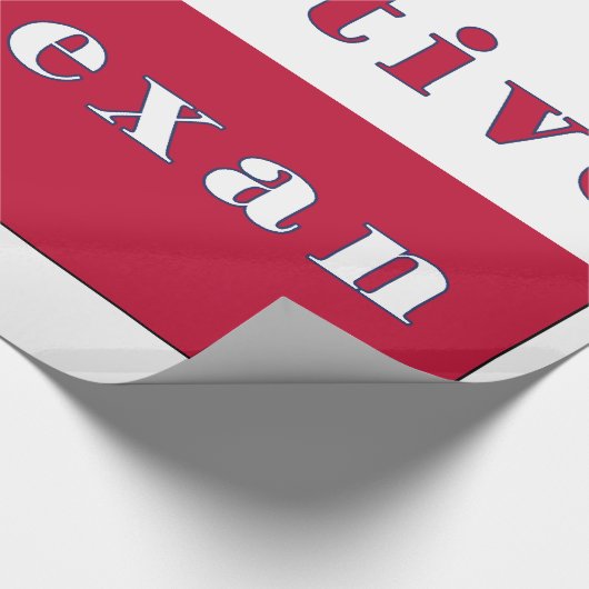 Native Texan Lone Star Flag Cadeaupapier (Hoek)