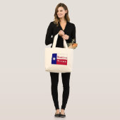Native Texan Lone Star Flag Grote Tote Bag (Voorkant (model))