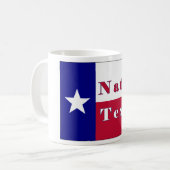 Native Texan Lone Star Flag Koffiemok (Voorkant links)