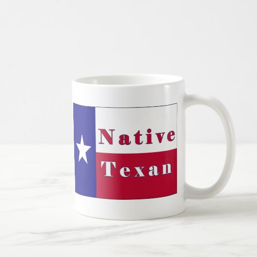 Native Texan Lone Star Flag Koffiemok (Rechts)