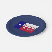 Native Texan Lone Star Flag Papieren Bordje (Gekanteld)