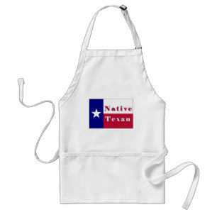 Native Texan Lone Star Flag Standaard Schort