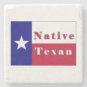 Native Texan Lone Star Flag Stenen Onderzetter