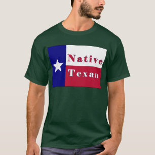 Native Texan Lone Star Flag T-shirt