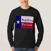 Native Texan Lone Star Flag T-shirt (Voorkant)