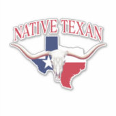 Native Texan Sticker (Voorkant)