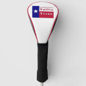 Native Texan-vlag van de derde generatie Golfheadcover (Voorkant)