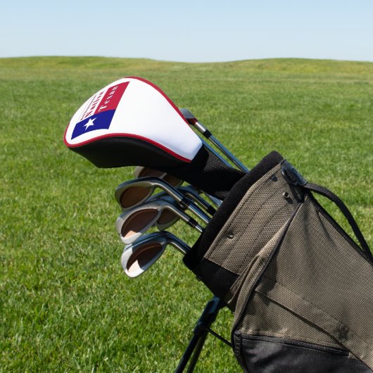Native Texan-vlag van de derde generatie Golfheadcover (Insitu)
