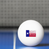 Native Texan-vlag van de derde generatie Pingpongbal (Net)