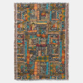 Native Throw Blanket Deken (Voorkant Verticaal)