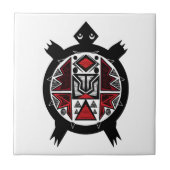 Native tortoise-eerbetoon tegeltje (Voorkant)