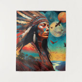 Native Tribal Art Wandkleed (Voorkant)